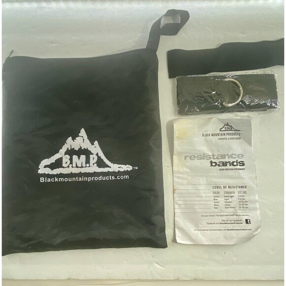 Black Mountain Products 5 Resistance Stretch Bands Zipper Bag User Guide Fitness - Picture 4 of 4